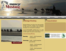 Tablet Screenshot of manegemustang.be